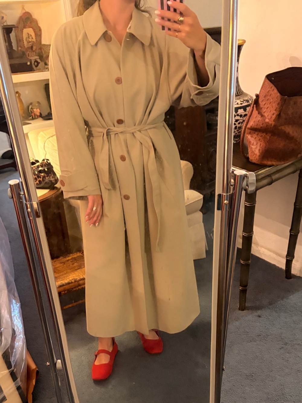 Giorgio Armani Women's Beige Coat Jacket